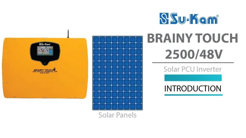 Su-Kam Solar PCU and Solar Mate retrofit system