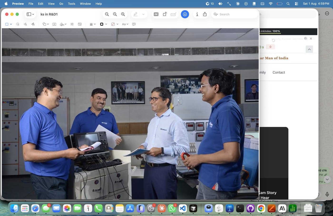 Kunwer Sachdev with his engineering team